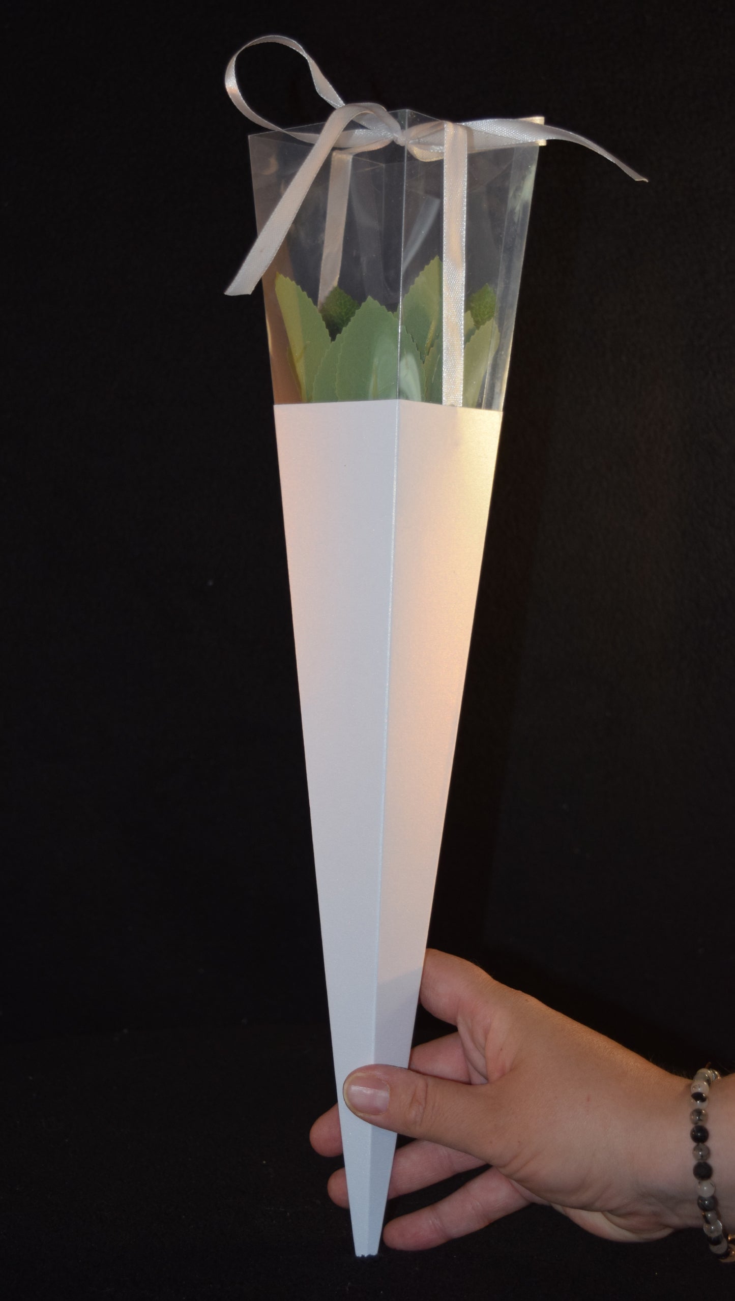 Rose avec emballage