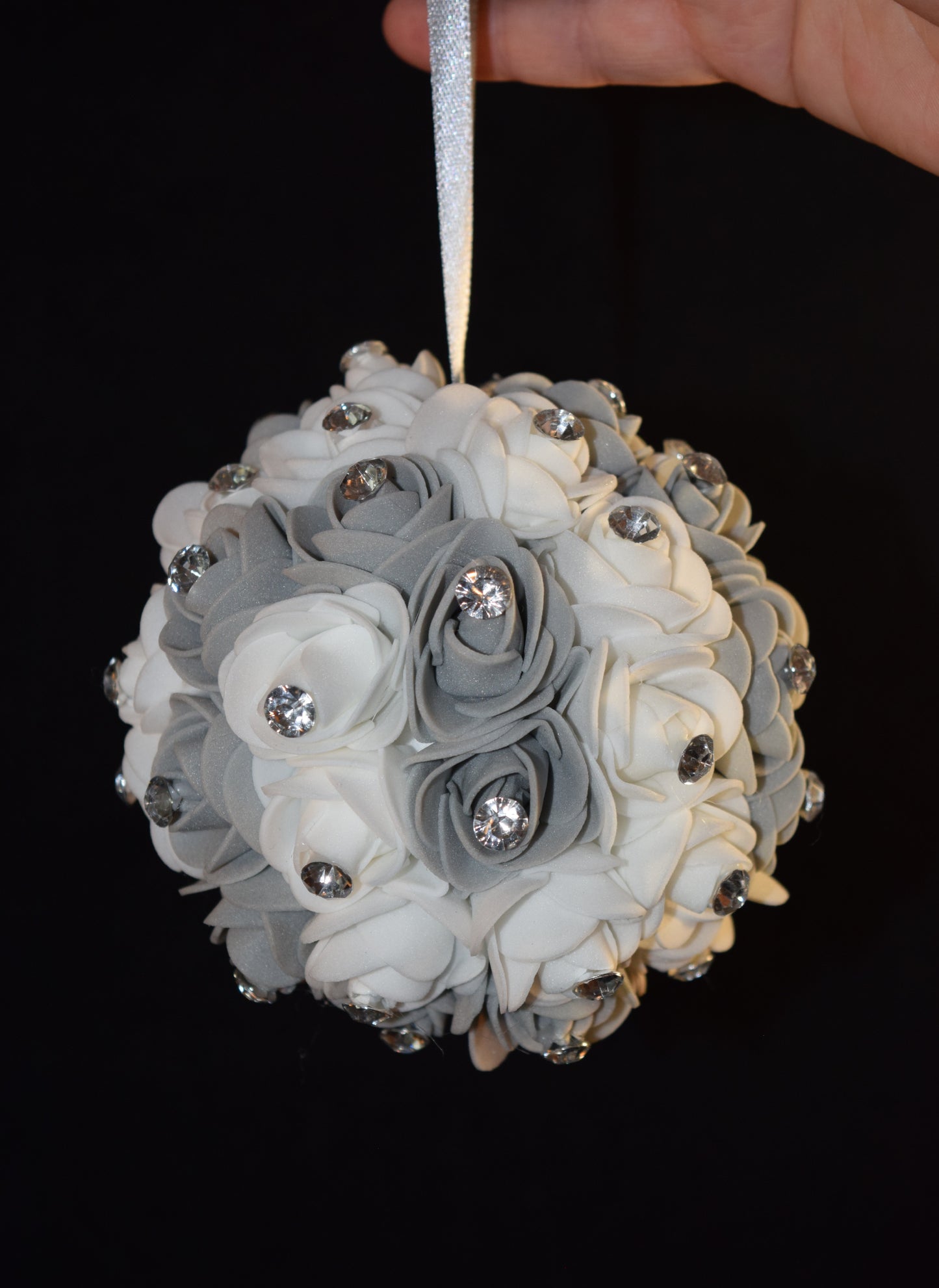 Boule roses et strass