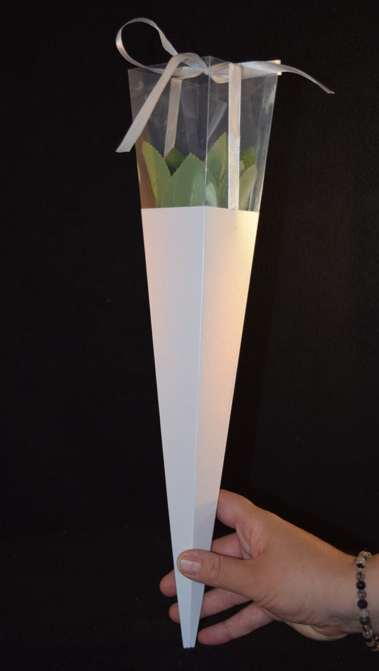 Rose avec emballage