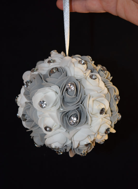 Boule roses et strass